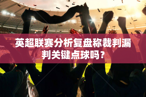 英超联赛分析复盘称裁判漏判关键点球吗？-第1张图片-体育赛事解析网-新浪体育网