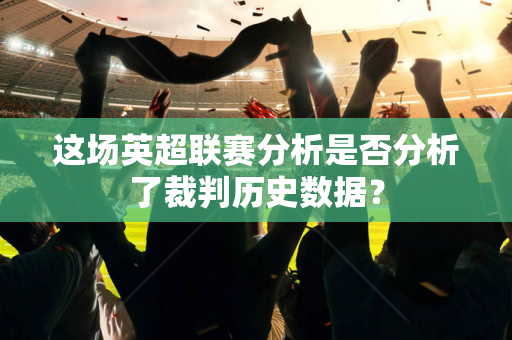 这场英超联赛分析是否分析了裁判历史数据？